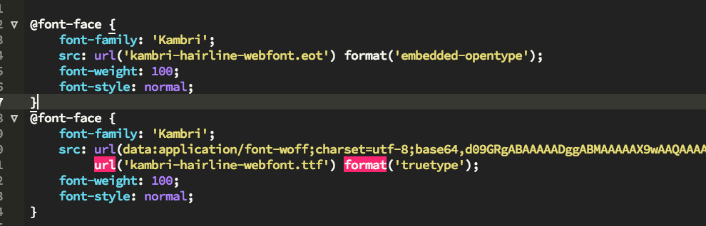 About Webfonts